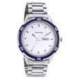 Sonata Quartz Analog with Day and Date White Dial Metal Strap Watch for Men - image number 0
