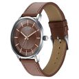 Sonata Poze Quartz Analog Brown Dial Brown Leather Strap Watch For Men - image number 4