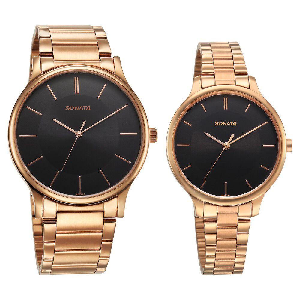 Couple watch set sonata store