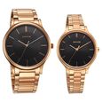 Sonata Pair Quartz Analog Black Dial Stainless Steel Strap Watch for Couple - image number 0