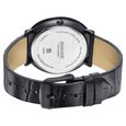 Sonata Sleek Black Dial Black-Tone Leather Strap Watch - image number 5