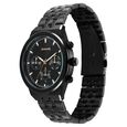 Sonata Eternia Quartz Multifunction Black Dial Metal Strap Watch For Men - image number 1