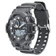 SF Quartz Analog Digital Black Dial Plastic Strap Watch for Men - image number 1