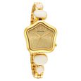 Sonata Utsav Beige Dial Beige Leather Strap Watch for Women