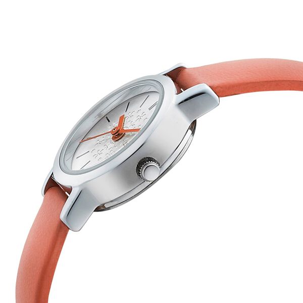 Sonata Floral Folkart Silver Dial Women Watch With Leather Strap - image number 2