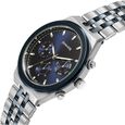 Sonata Eternia Quartz Multifunction Blue Dial Metal Strap Watch For Men - image number 2