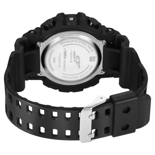 SF Sporty Digital Black Dial Polyurethane Strap Watch for Men - image number 3