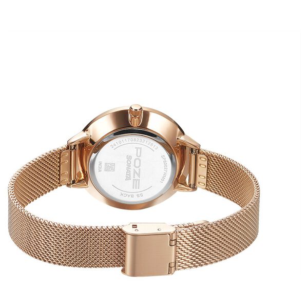 Poze by Sonata Quartz Analog White Dial Stainless Steel Strap Watch for Women - image number 4
