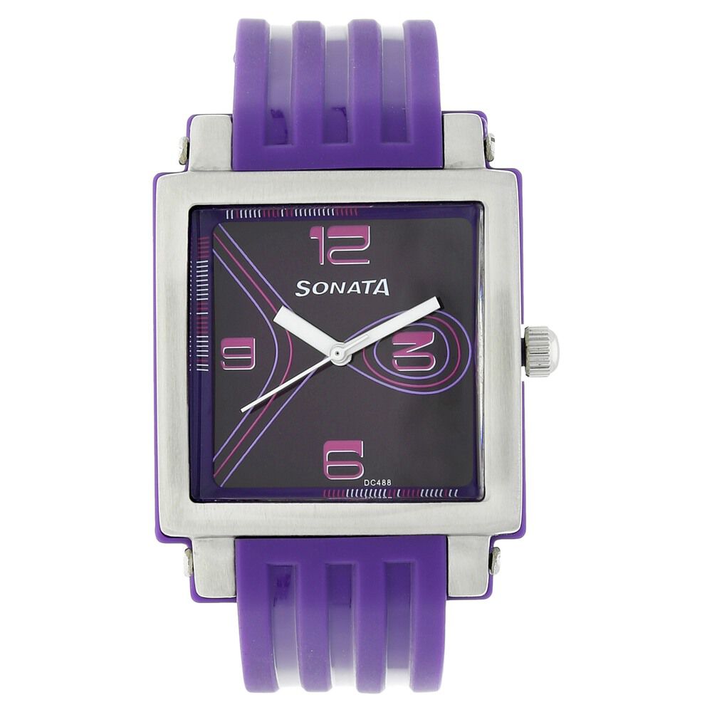 Sonata square dial watches new arrivals