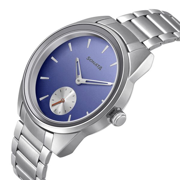 Sonata Women of Steel Blue Dial Metal Strap Watch for Women - image number 2