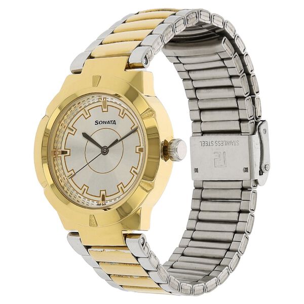 Sonata Professional White Dial Women Watch With Stainless Steel Strap - image number 1