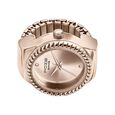 Sonata Poze Quartz Analog Rose Gold Dial Rose Gold Color Stainless Steel Strap Ring Watch For Women - image number 4