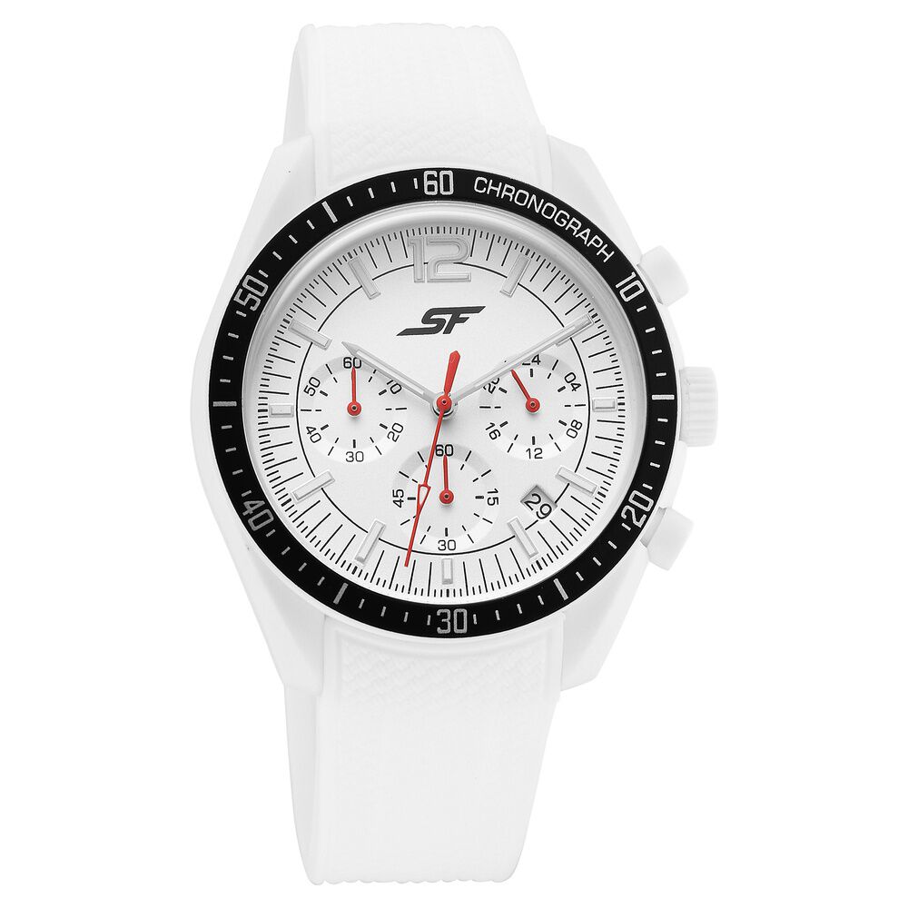 sonata SF Genesis Bold Multifunction Watch for Men with White strap-picture-11