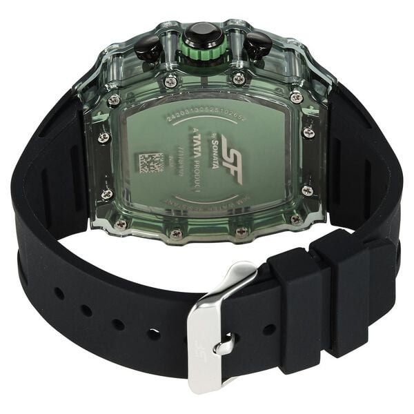 SF Maiden Voyage Sport Watch Green Dial And Black Strap Tonneau Shaped Case with Multifunction movement - image number 4