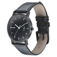 Sonata Onyx Black Dial Women Watch With Leather Strap - image number 1