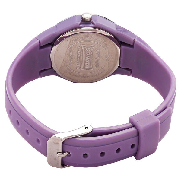 SF Quartz Analog Silver Dial Plastic Strap Watch for Women - image number 2