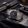 Sonata Vector Dusty Rose-Tone Dial Silver-Tone Bracelet Watch for Men