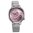 Sonata Unveil Quartz Analog Brown Dial Metal Strap Watch for Women