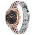 Sonata Vector Black Dial Two-Tone Bracelet Watch for Men - image number 4