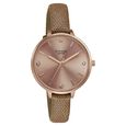 Sonata Poze Quartz Analog Rose Gold Dial Leather Strap Watch for Women - image number 2