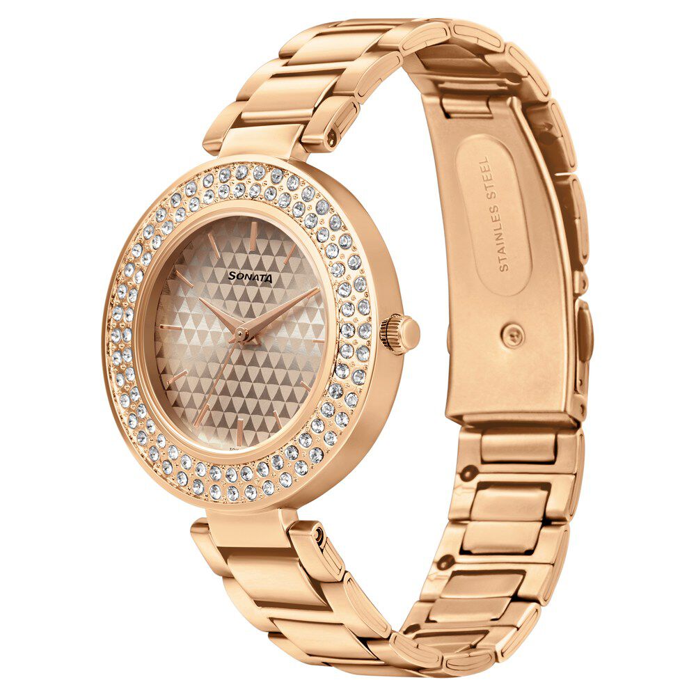 Rose gold best sale watches sonata