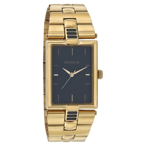 Sonata Quartz Analog Black Dial Strap Watch for Men - image number 0
