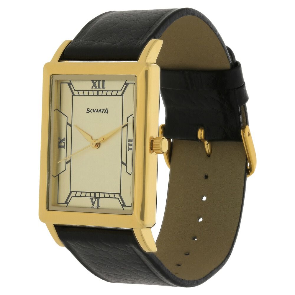 Sonata rectangular watch sale