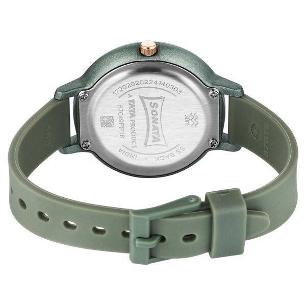 Sonata Splash Quartz Analog Grey Dial Plastic Strap Watch for Women - image number 3