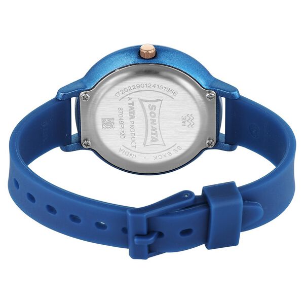 Sonata Splash Quartz Analog Black Dial Plastic Strap Watch for Women - image number 3
