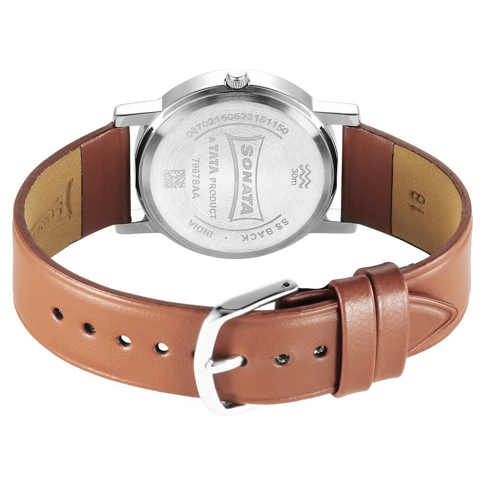 Sonata men's leather watches store