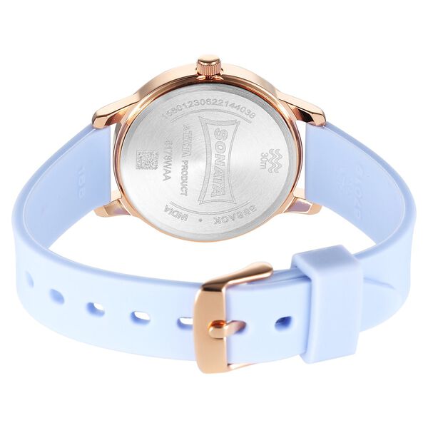 Sonata Splash Silver Dial Women Watch With Plastic Strap - image number 3