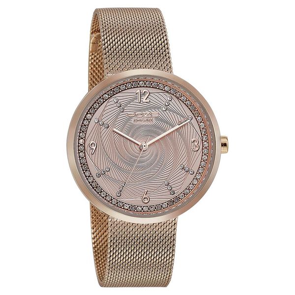 Sonata Poze Quartz Analog Rose Gold Dial Mesh Strap Watch for Women - image number 2