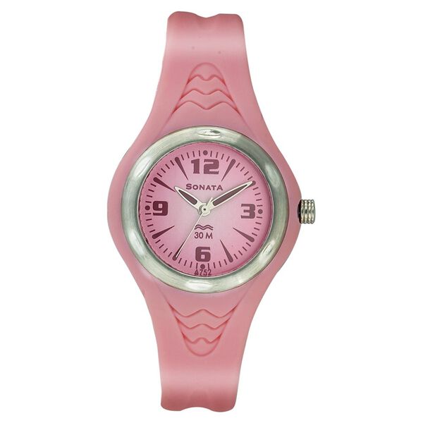 Sonata Quartz Analog Silver Dial Strap Watch for Women - image number 0