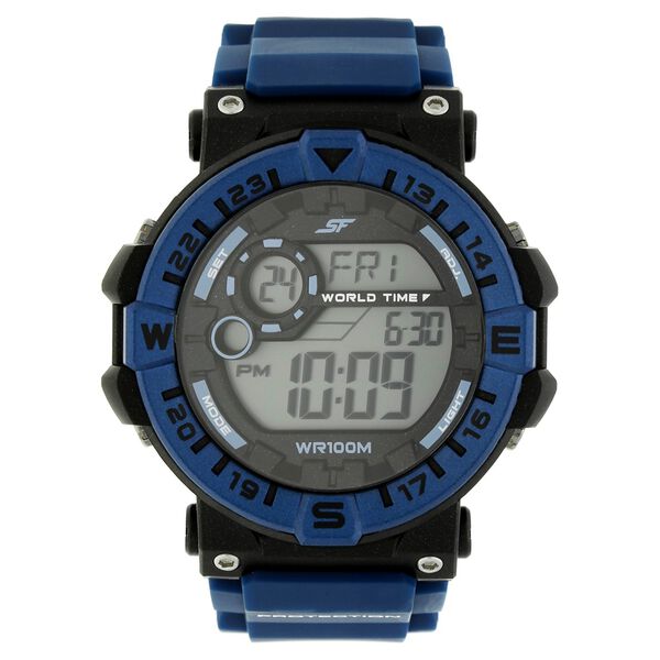 SF Digital Dial Plastic Strap Watch for Men - image number 0