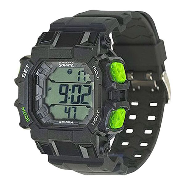 SF Digital Dial Plastic Strap Watch for Men - image number 1