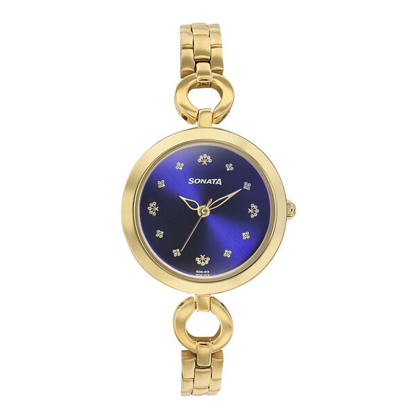 Sonata Wedding Blue Dial Women Watch With Stainless Steel Strap - image number 4
