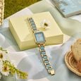 Poze Poze Quartz Analog Blue Dial Two Toned Metal & Plastic Strap Watch For Women - image number 0