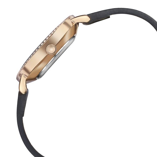 Sonata Quartz Analog Black Dial Black Leather Strap Watch For Women - image number 4