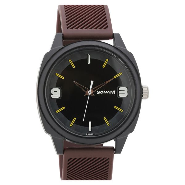 Camo Multicoloured Dial Plastic Strap Watch for Men - image number 0