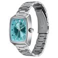Poze Poze Quartz Analog Tiffany Blue Dial Silver Metal Strap Watch For Men - image number 4