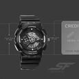 Sonata SF Spectra Quartz Digital Black Dial Translucent Black PU Strap Watch For Men - image number 3