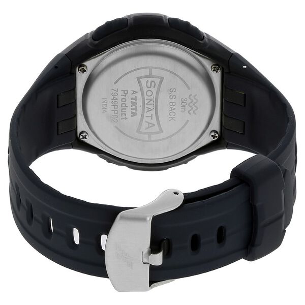 SF Digital Dial Black Plastic Strap Watch for Men - image number 3