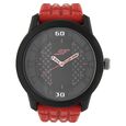SF Quartz Analog Black Dial Plastic Strap Watch for Men