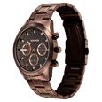 Sonata Summit Quartz Multifunction Brown Dial Brown Metal Strap Watch For Men - image number 2