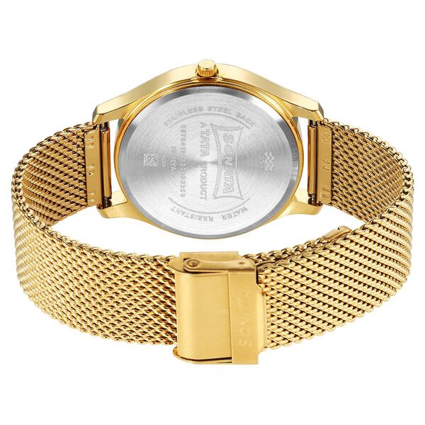 Sonata Quartz Analog Champagne Dial Watch for Men - image number 3