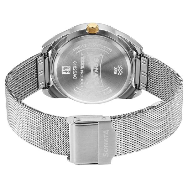 Sonata Unveil Quartz Multifunction Blue Dial Stainless Steel Strap Watch for Women - image number 3