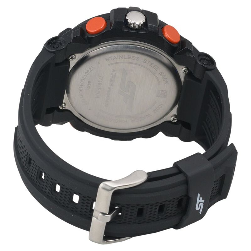 SF Nitro Quartz Analog Digital Dial PU Strap Watch for Men - image number 3