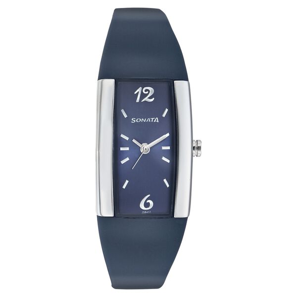 Sonata Quartz Analog Blue Dial Strap Watch for Women - image number 0