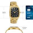 Sonata Ascent Gold & Black Tonneau Watch for Men - image number 3