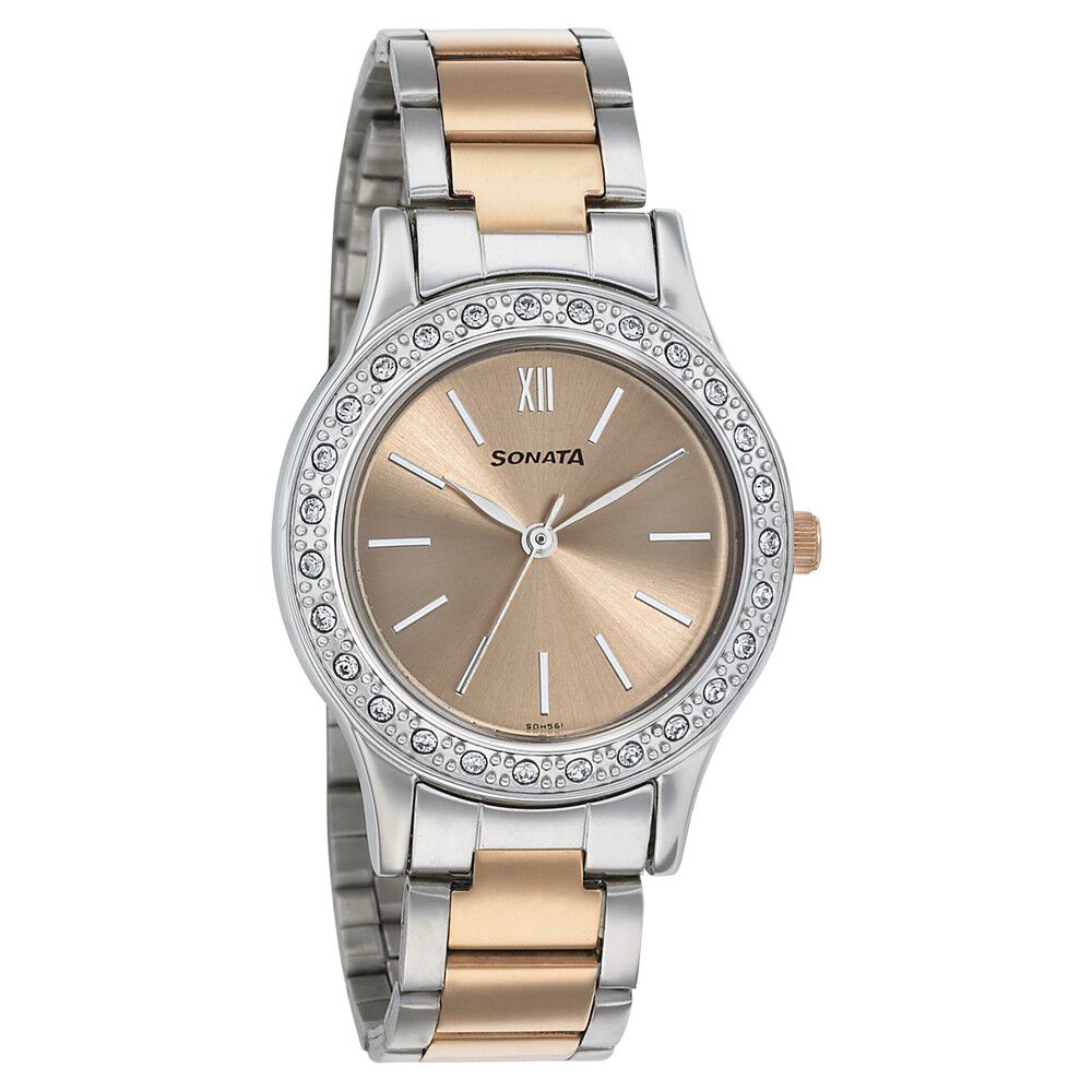 Sonata rose gold watches best sale for ladies